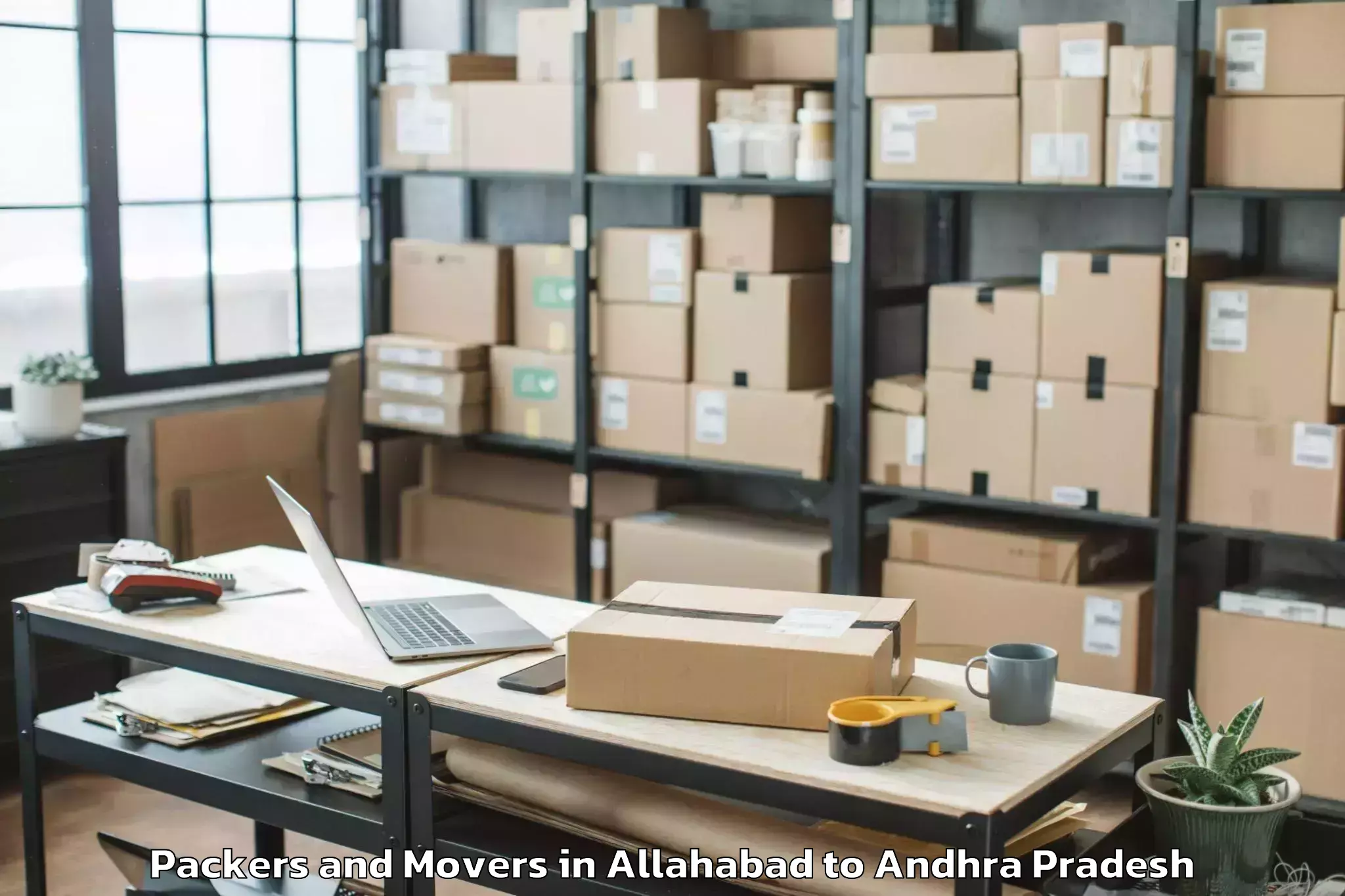 Book Allahabad to Zarugumilli Packers And Movers